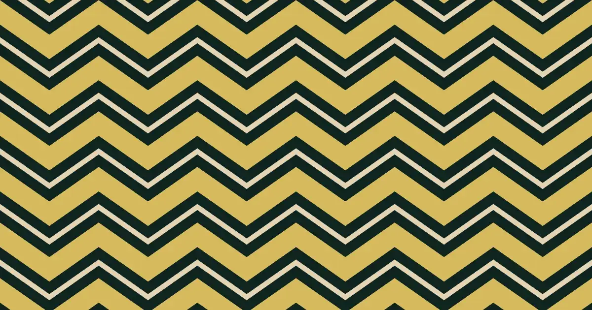 Gold zigzag chevron stripes on a dark background