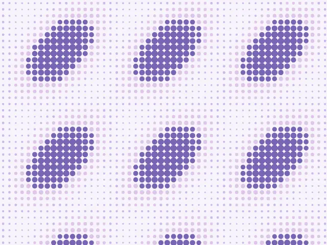 Сиреневые точки, образующие овальные пятна, повторяющиеся на светлом фоне