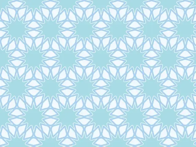 Twelve-pointed stars in pale blue on a light background