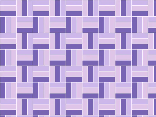 Square blocks of lilac planks alternately running horizontally and vertically
