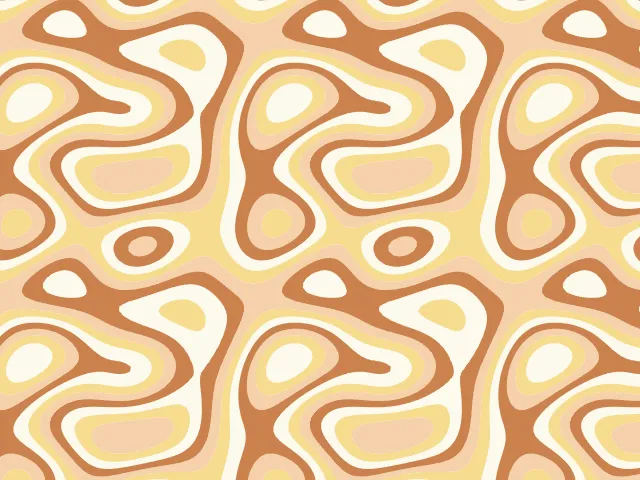 Filled contour bands in peach, tan and cream