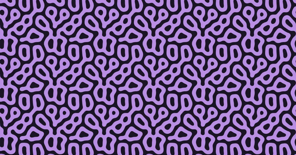 Lilac coral-like labyrinth on a dark background