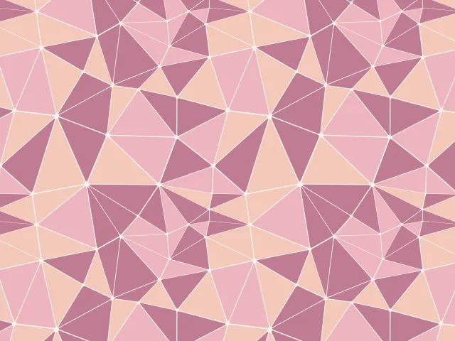 A mesh of triangles in pastel colours