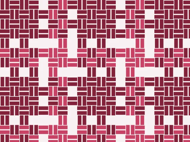 Maroon and pink basket weave with visible woven threads